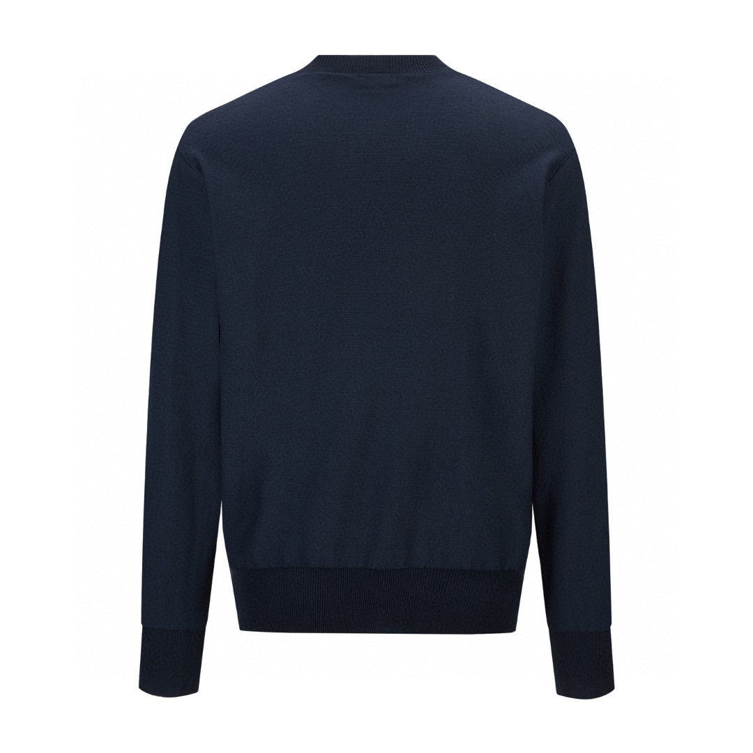 Loewe 罗意威 Louis Wain 动物刺绣标识毛衣 针织衫 外套 长袖 秋冬 蓝色 B0 H526Y14KNK-5190