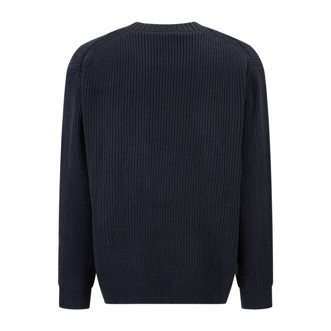 FENDI 芬迪 刺绣标识毛衣 针织衫 外套 保暖 长袖 米白色 蓝色 B0 FZX091AW0CF0N5W