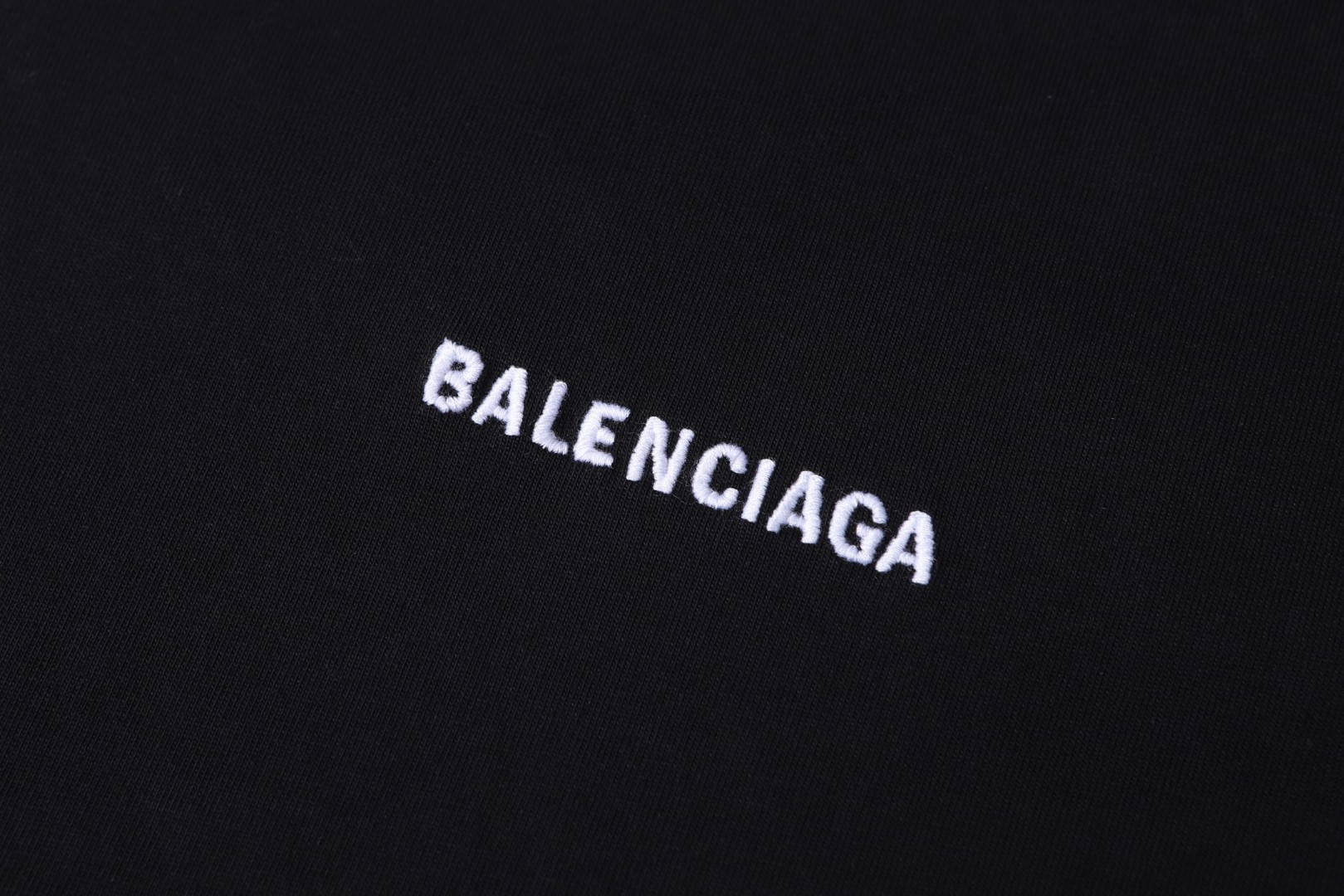 Balenciaga 巴黎世家前后字母刺绣 短袖 T恤 黑色 A0 764235TPVK11569