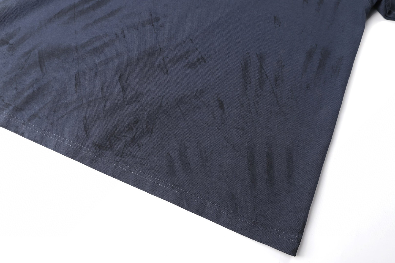 Balenciaga 巴黎世家 图绘前后字母刺绣 短袖 T恤 蓝色 A0 764235TTVF93364