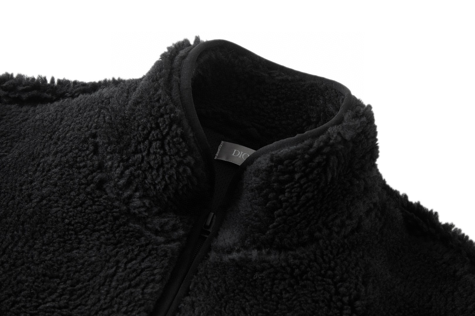 DIOR 迪奥 DIOR AND DESCENTE SS26LIFESTYLE 联名款 羊羔毛拉链外套 夹克 长袖 保暖 黑色 C0 613J405A0899-C900