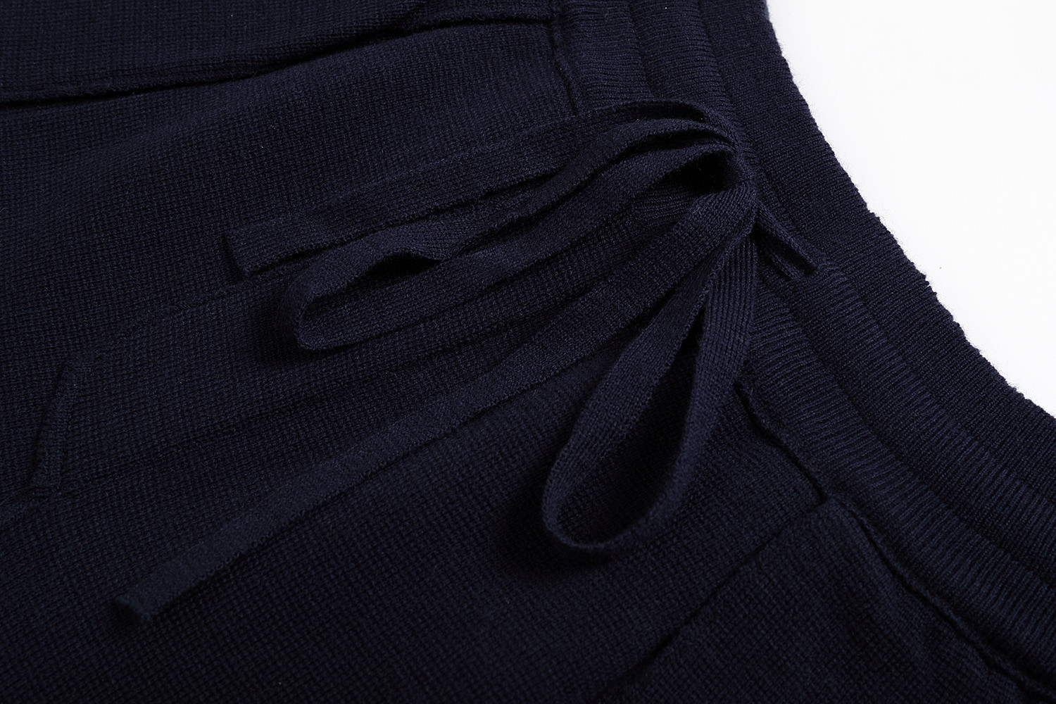 LOUIS VUITTON 路易威登 徽标提花线条松紧腰短裤 休闲裤 裤子 五分裤 蓝色 A5 1AFPXN