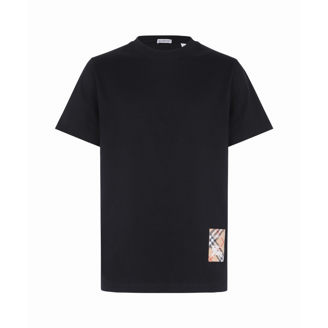 Burberry 巴宝莉 下摆小标战马 圆领 短袖 T恤 夏季 白色 黑色 A0 81022541