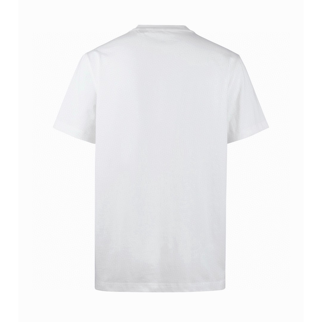 Burberry 巴宝莉 下摆小标战马 圆领 短袖 T恤 夏季 白色 黑色 A0 81022541