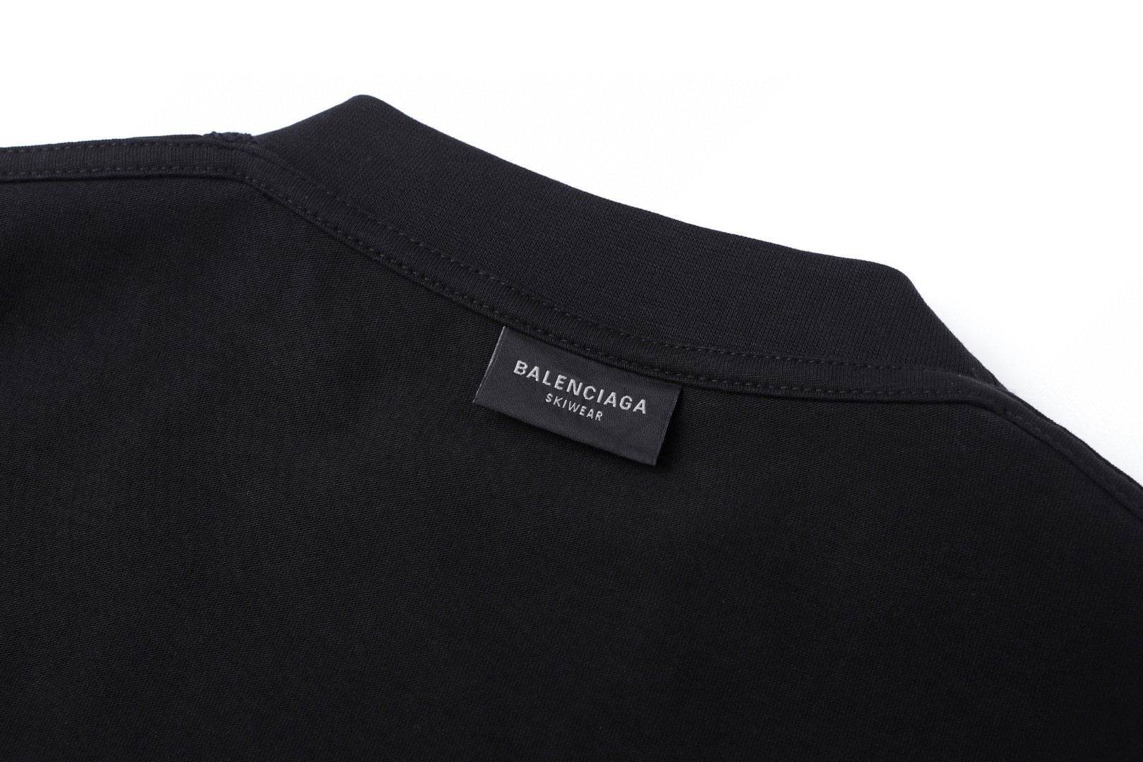 Balenciaga 巴黎世家 字母logo刺绣印花 短袖 T恤 黑色 A0 850345TTVK59034