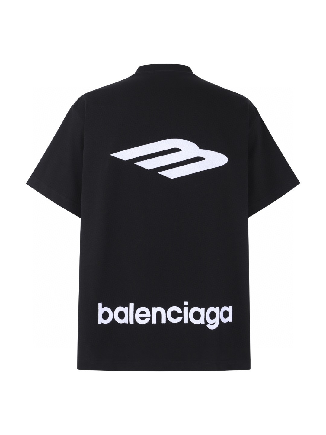 Balenciaga 巴黎世家 字母logo刺绣印花 短袖 T恤 黑色 A0 850345TTVK59034