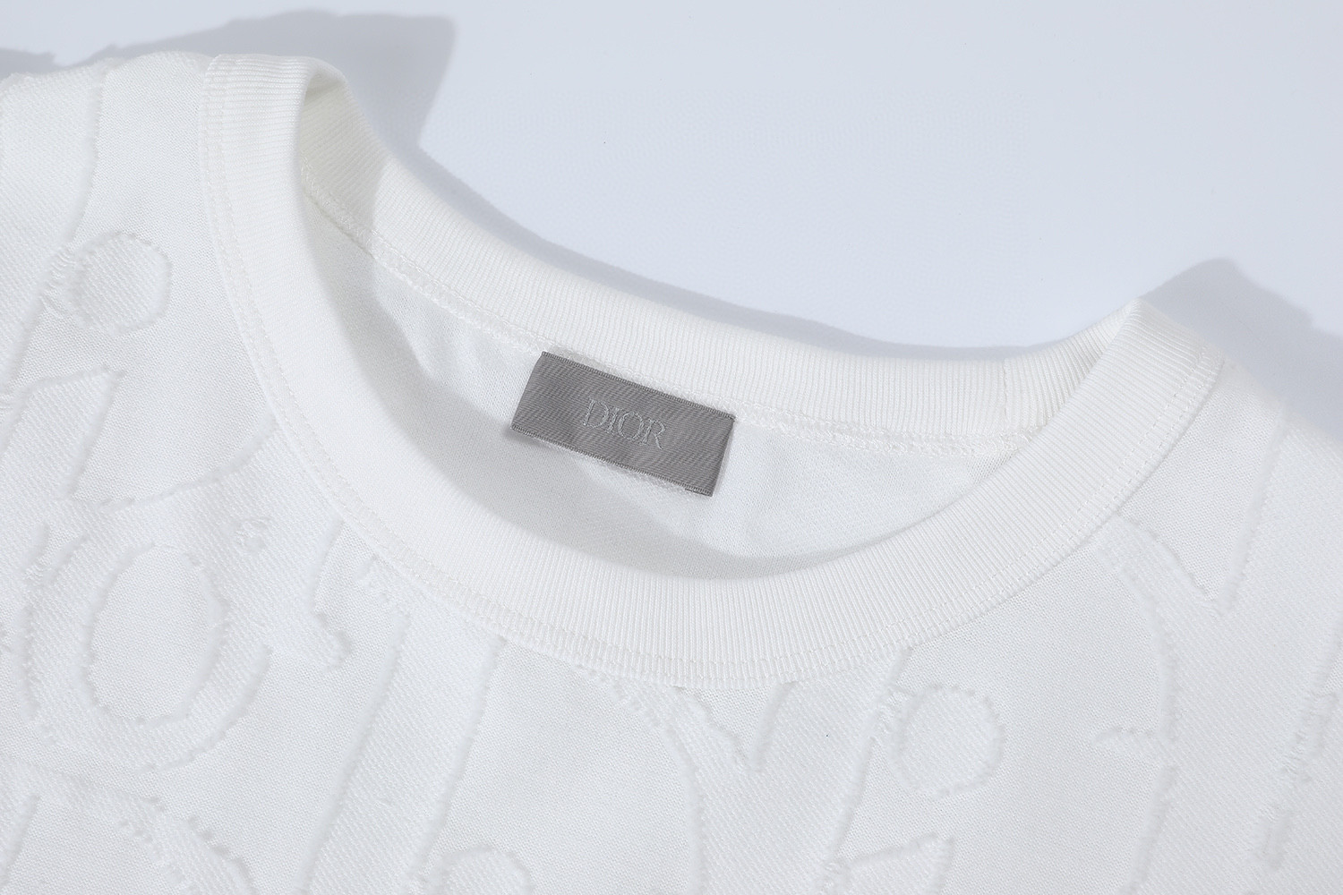 DIOR 迪奥 满身提花logo短袖 T恤 夏季 蓝色 白色 A0 593J696U3012-C530