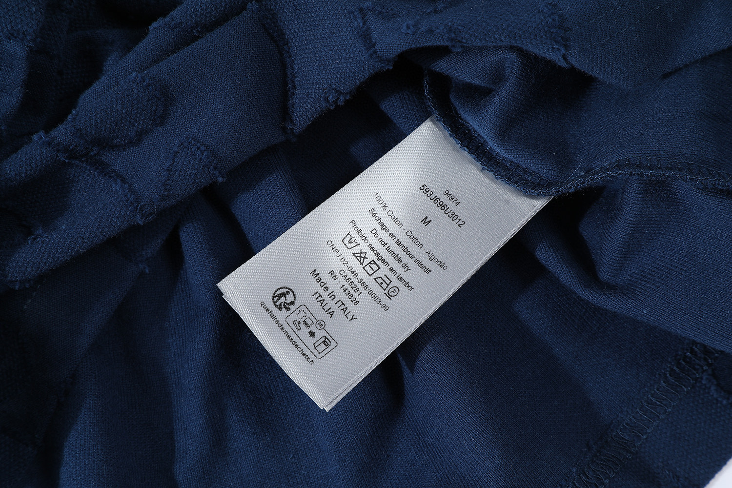 DIOR 迪奥 满身提花logo短袖 T恤 夏季 蓝色 白色 A0 593J696U3012-C530