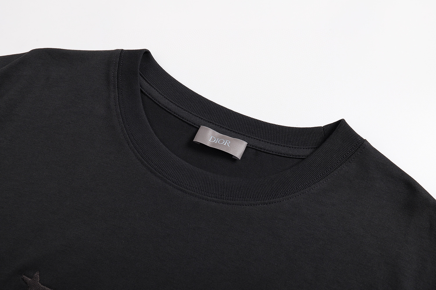 DIOR 迪奥 Lewis Hamilton 合作系列 刺绣字母logo短袖 T恤 夏 黑色 白色 A0 593J696W0554-C989