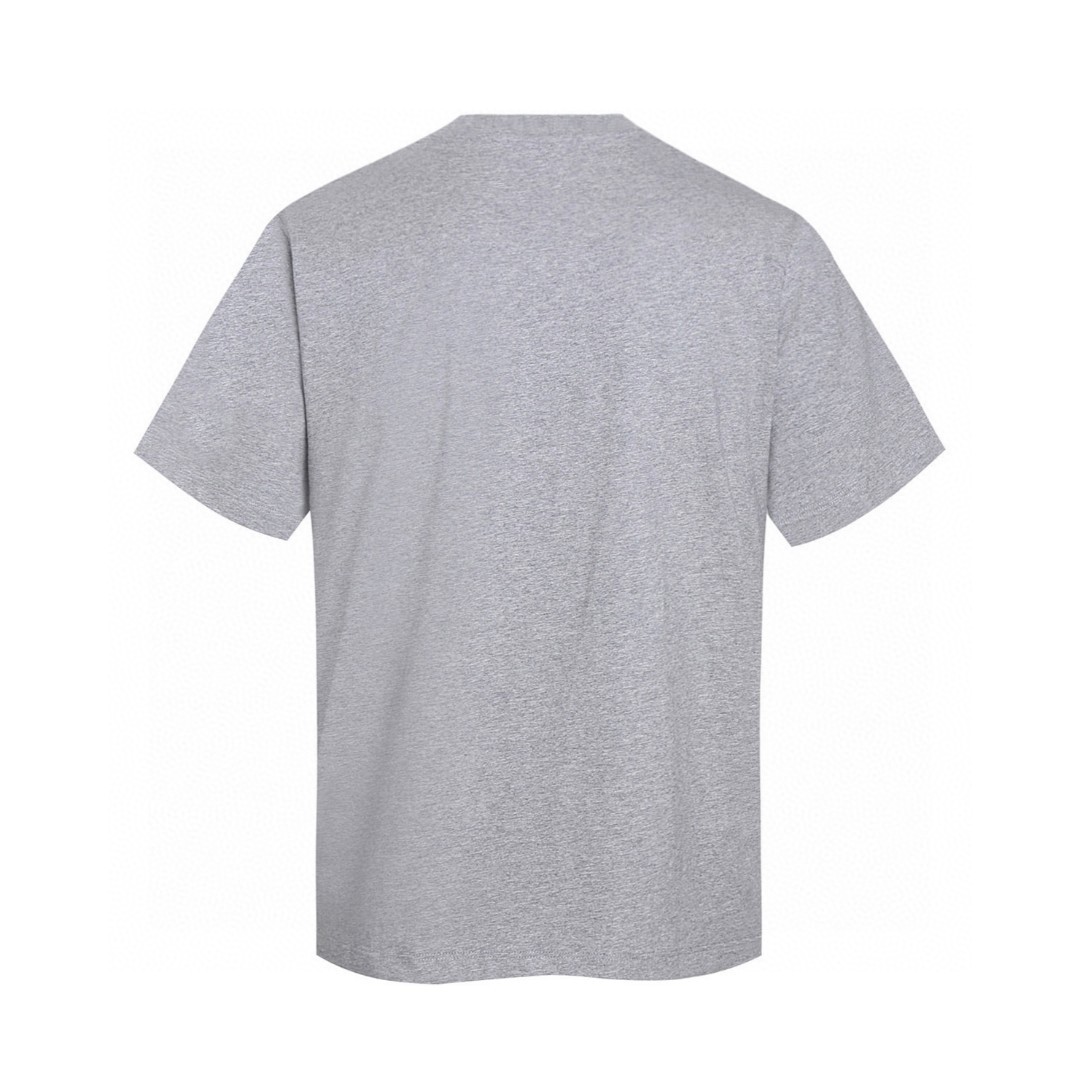 MIU MIU 贴布字母logo 圆领 休闲短袖 T恤 夏季 白色 灰色 A0