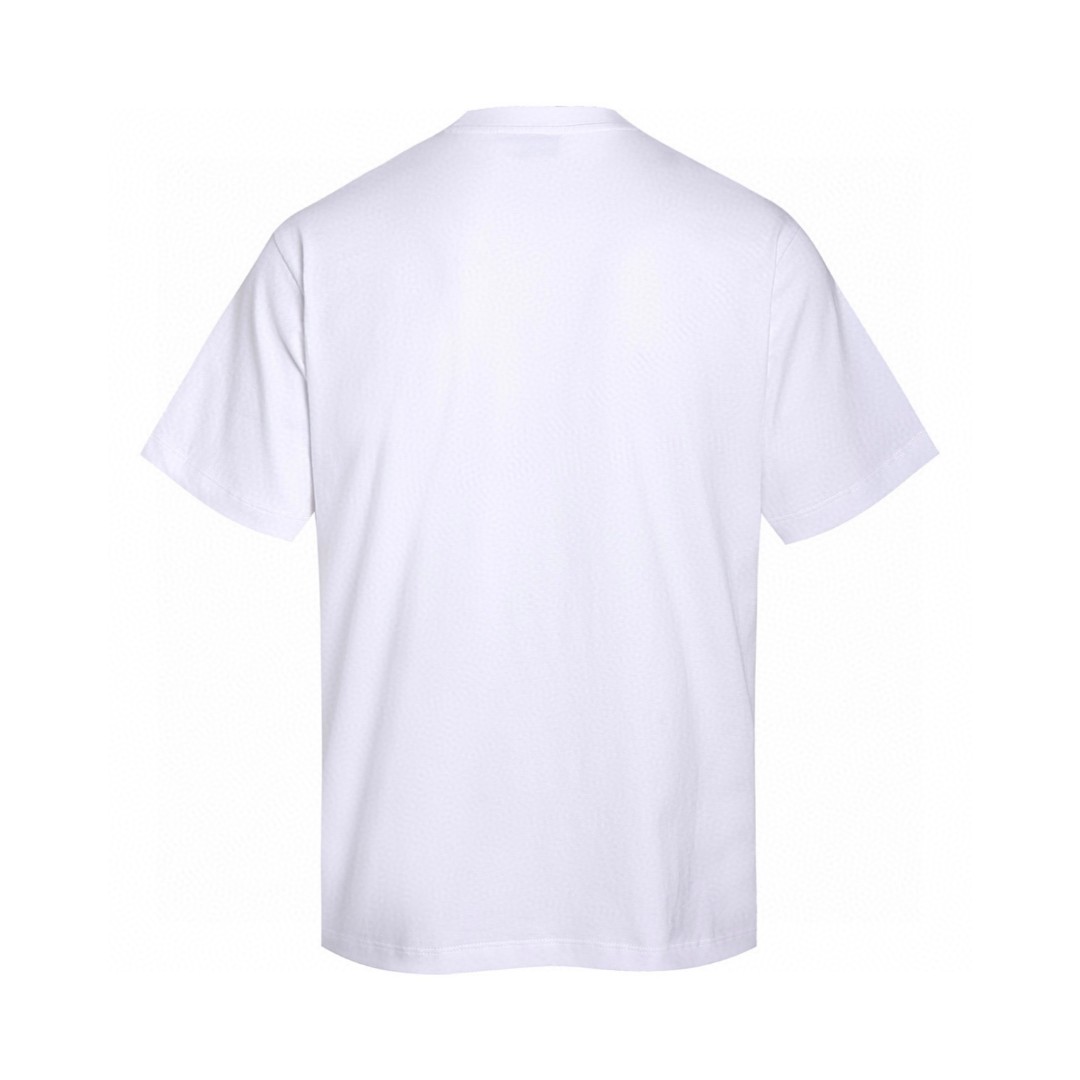 MIU MIU 贴布字母logo 圆领 休闲短袖 T恤 夏季 白色 灰色 A0