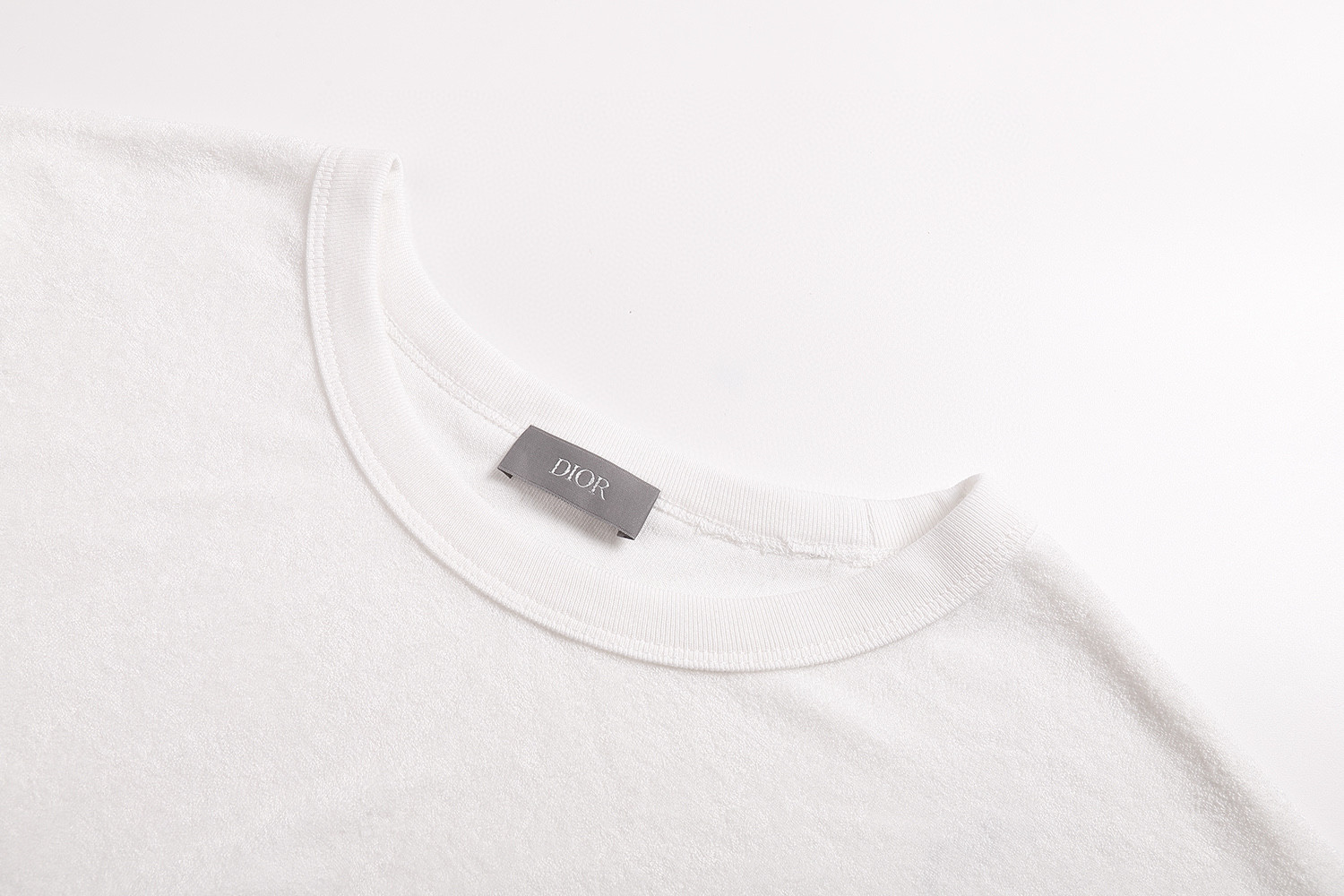 DIOR 迪奥 毛巾棉刺绣logo短袖 T恤 夏季 蓝色 白色 A0 593J696F3006-C580