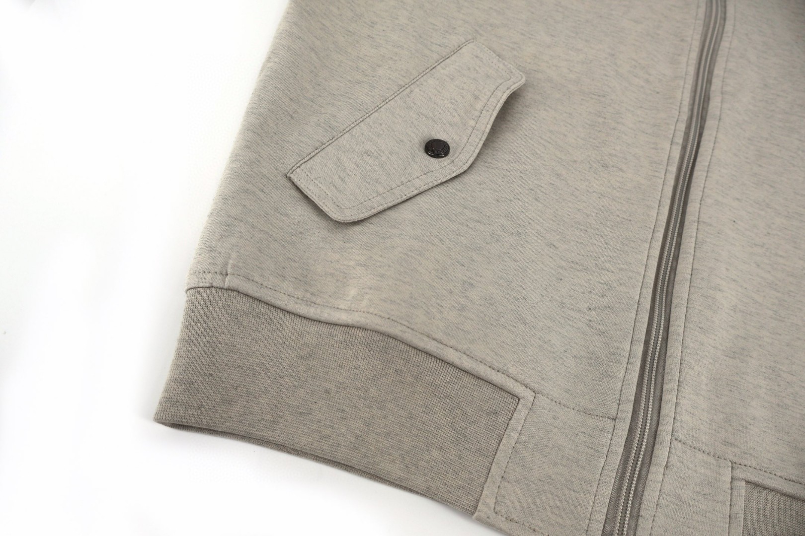 Ralph Lauren 拉夫劳伦 刺绣logo拉链飞行员夹克 外套 长袖 浅灰色 C0 710881521-005