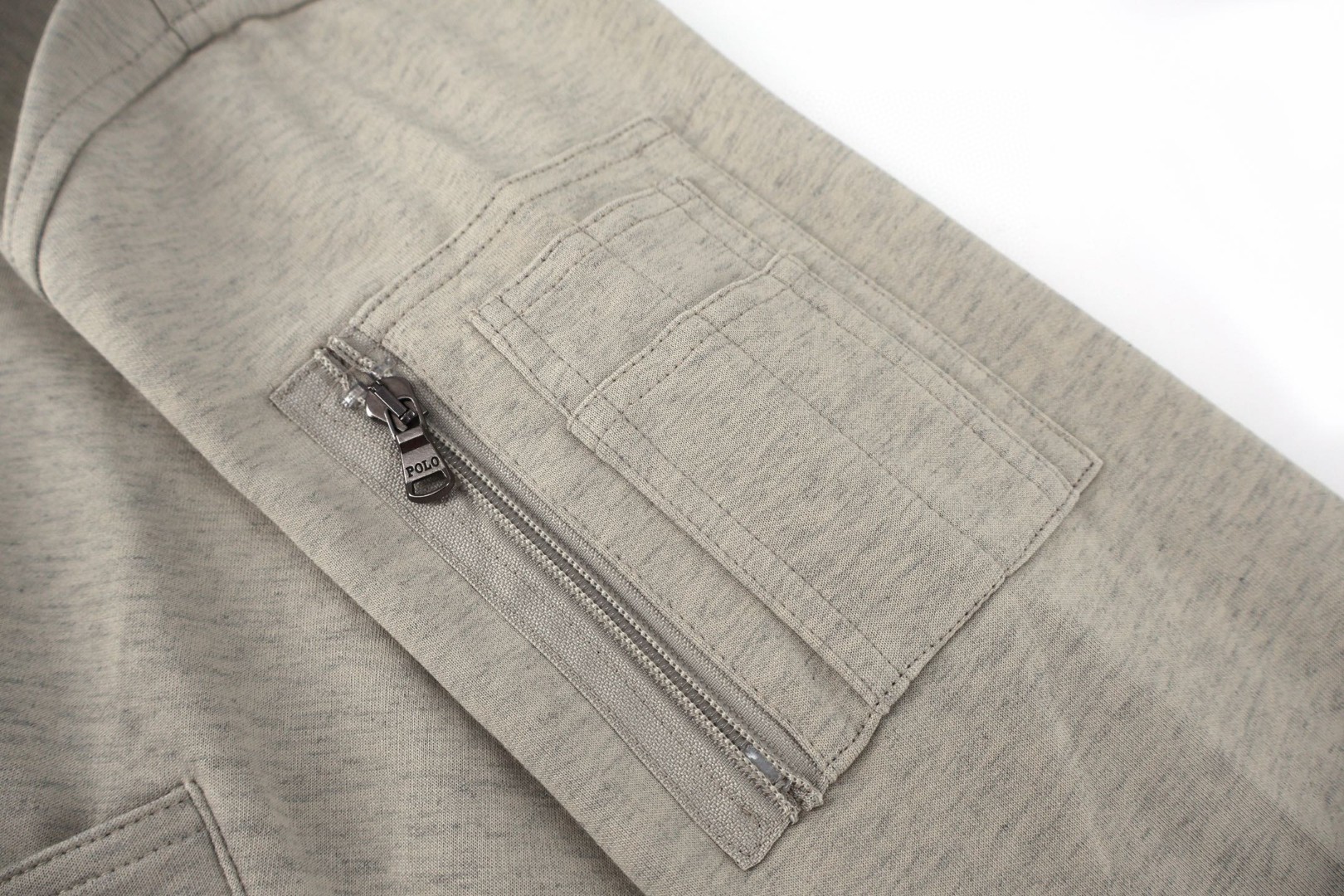 Ralph Lauren 拉夫劳伦 刺绣logo拉链飞行员夹克 外套 长袖 浅灰色 C0 710881521-005