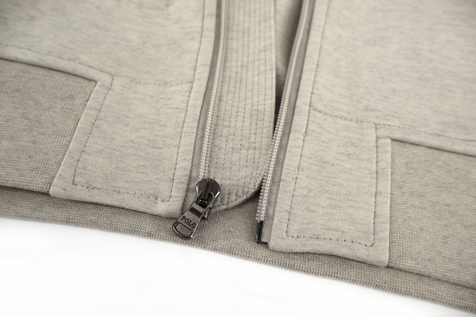 Ralph Lauren 拉夫劳伦 刺绣logo拉链飞行员夹克 外套 长袖 浅灰色 C0 710881521-005