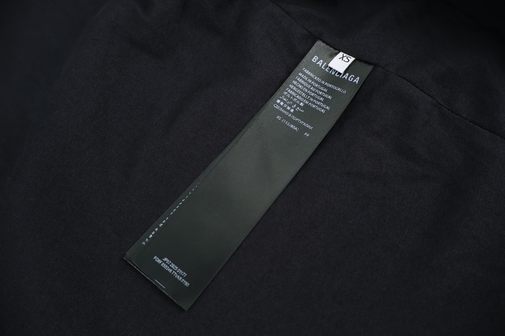 Balenciaga 巴黎世家 圆环刺绣双向拉链连帽抓绒外套 夹克 长袖 秋冬 保暖 黑色 B5 858092TTVS51000