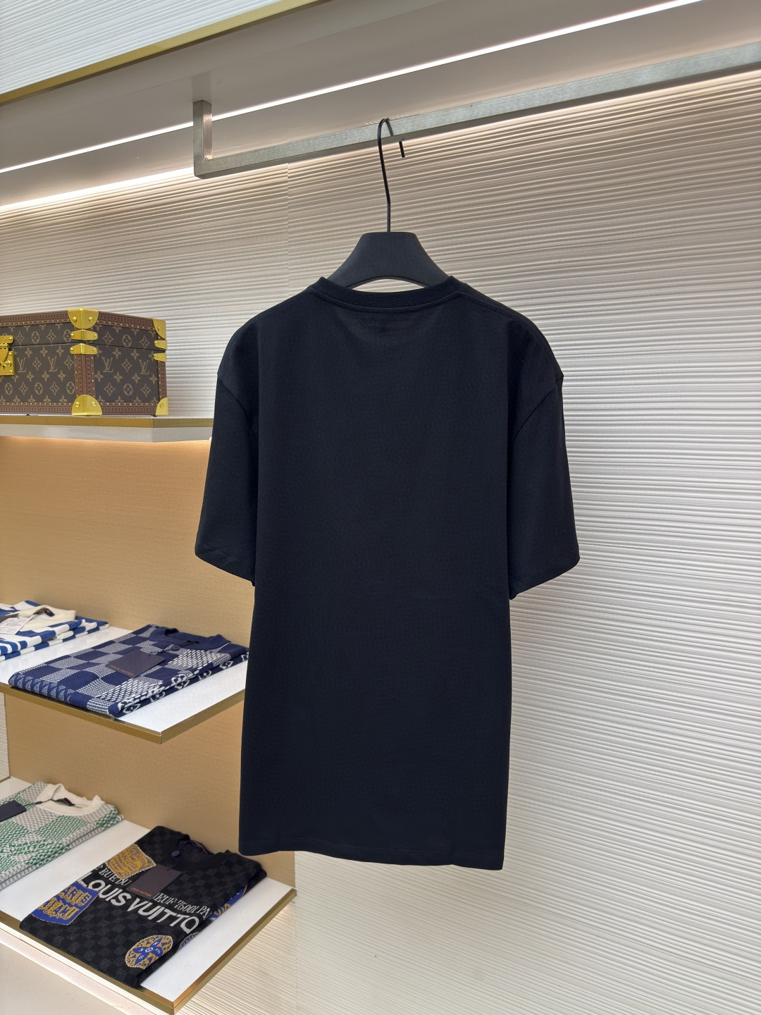 Loewe 罗意威 彩色毛线袖圆领短袖 T恤 夏季 黑色 A2 H526Y22XBF-1100