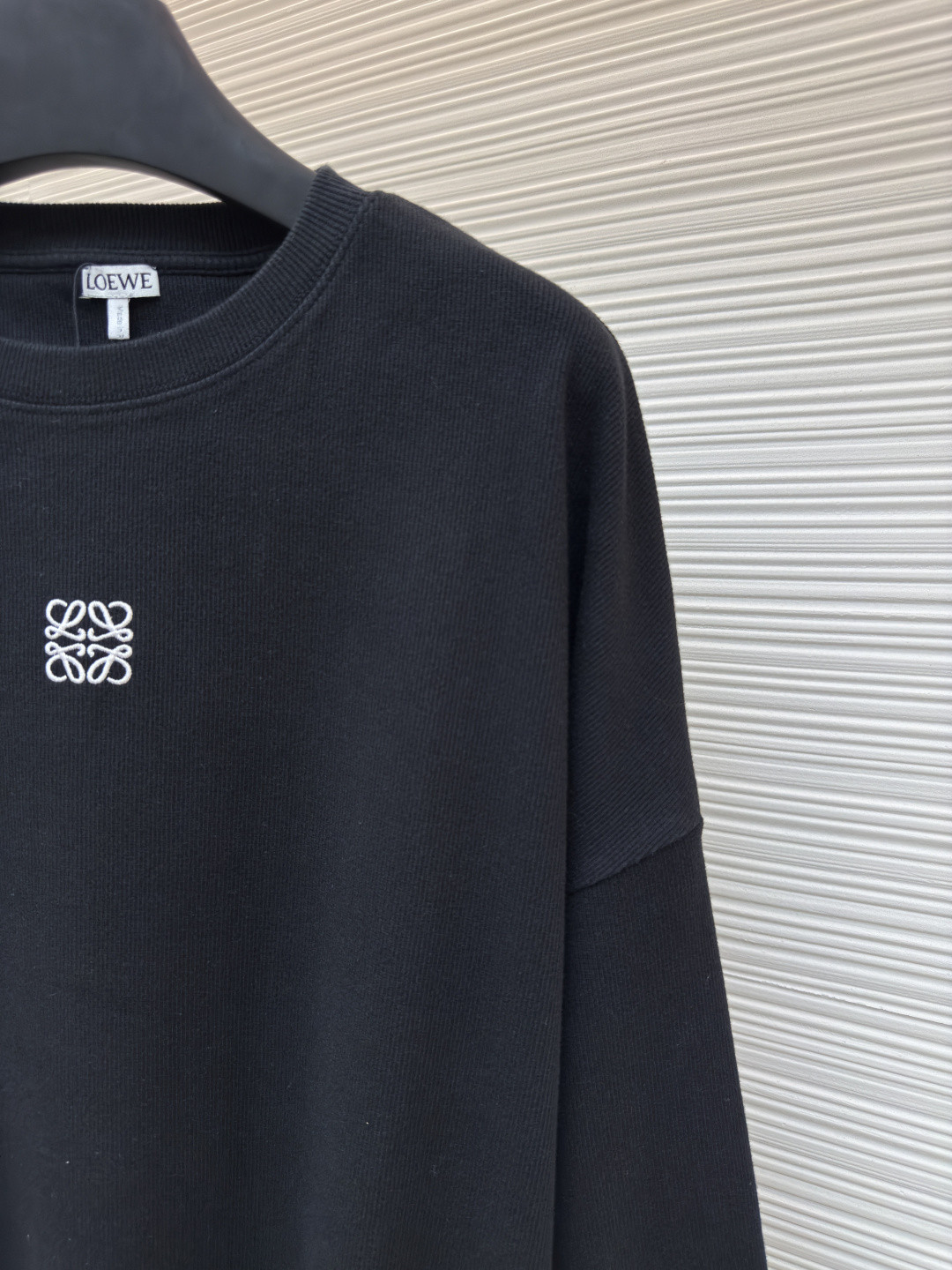 LOEWE 罗意威 胸口刺绣logo长袖T恤 打底衫 灰色 白色 黑色 A5 H526Y22XAZ-1440