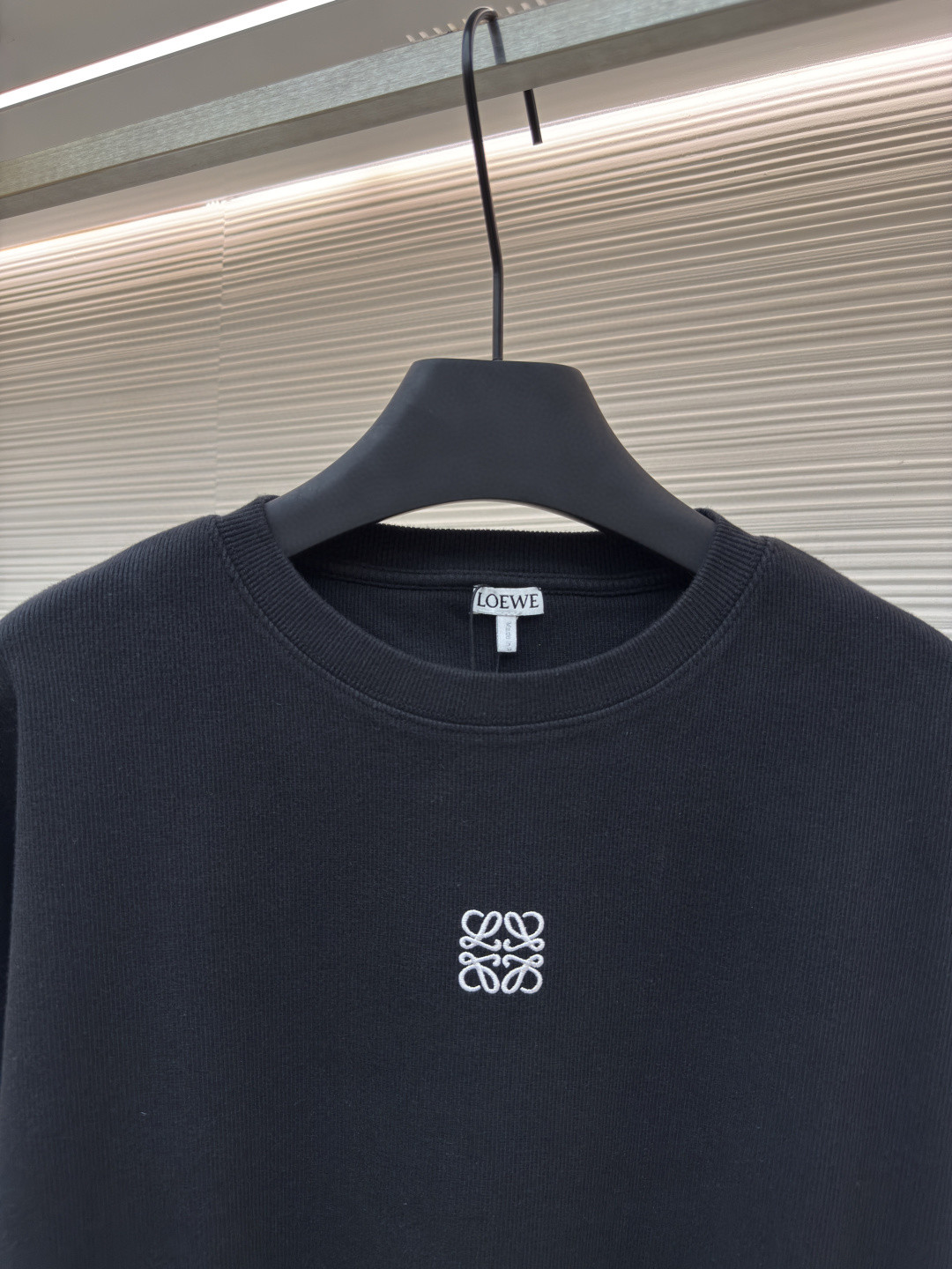 LOEWE 罗意威 胸口刺绣logo长袖T恤 打底衫 灰色 白色 黑色 A5 H526Y22XAZ-1440