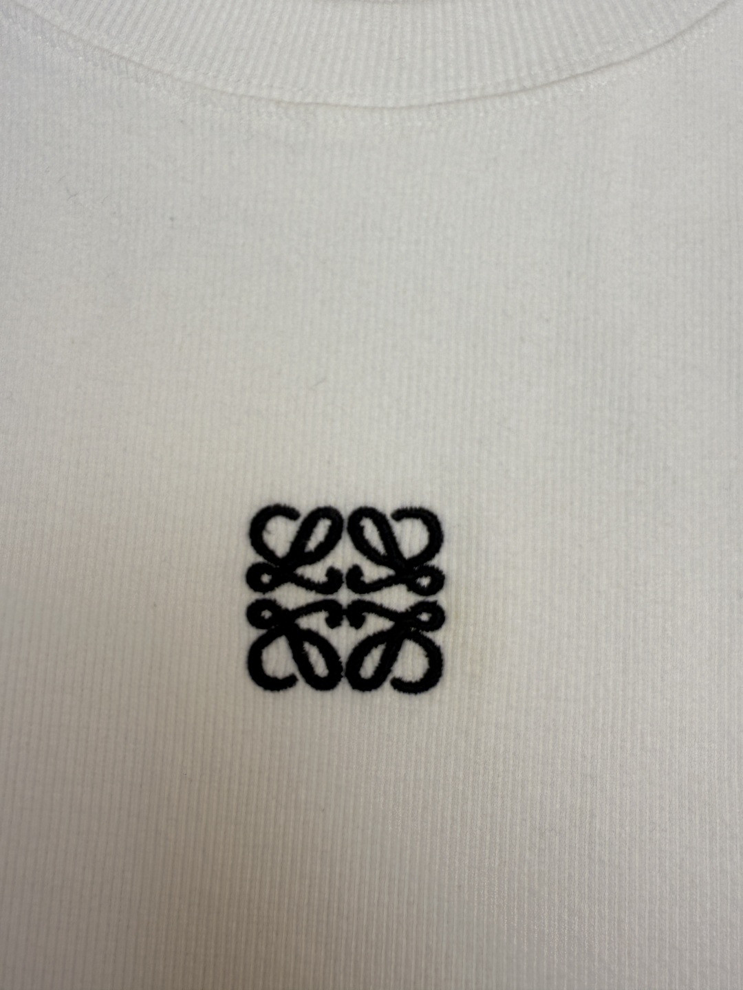 LOEWE 罗意威 胸口刺绣logo长袖T恤 打底衫 灰色 白色 黑色 A5 H526Y22XAZ-1440