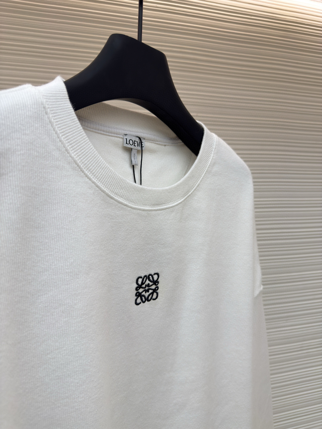 LOEWE 罗意威 胸口刺绣logo长袖T恤 打底衫 灰色 白色 黑色 A5 H526Y22XAZ-1440