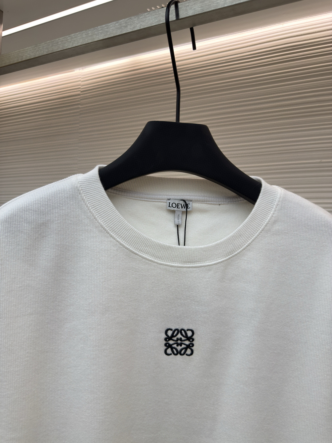 LOEWE 罗意威 胸口刺绣logo长袖T恤 打底衫 灰色 白色 黑色 A5 H526Y22XAZ-1440