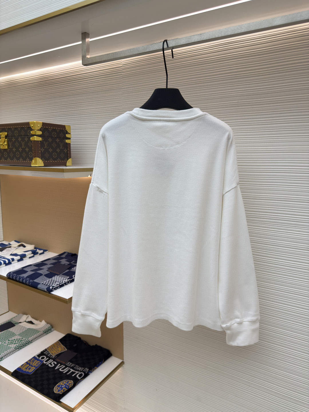 LOEWE 罗意威 胸口刺绣logo长袖T恤 打底衫 灰色 白色 黑色 A5 H526Y22XAZ-1440