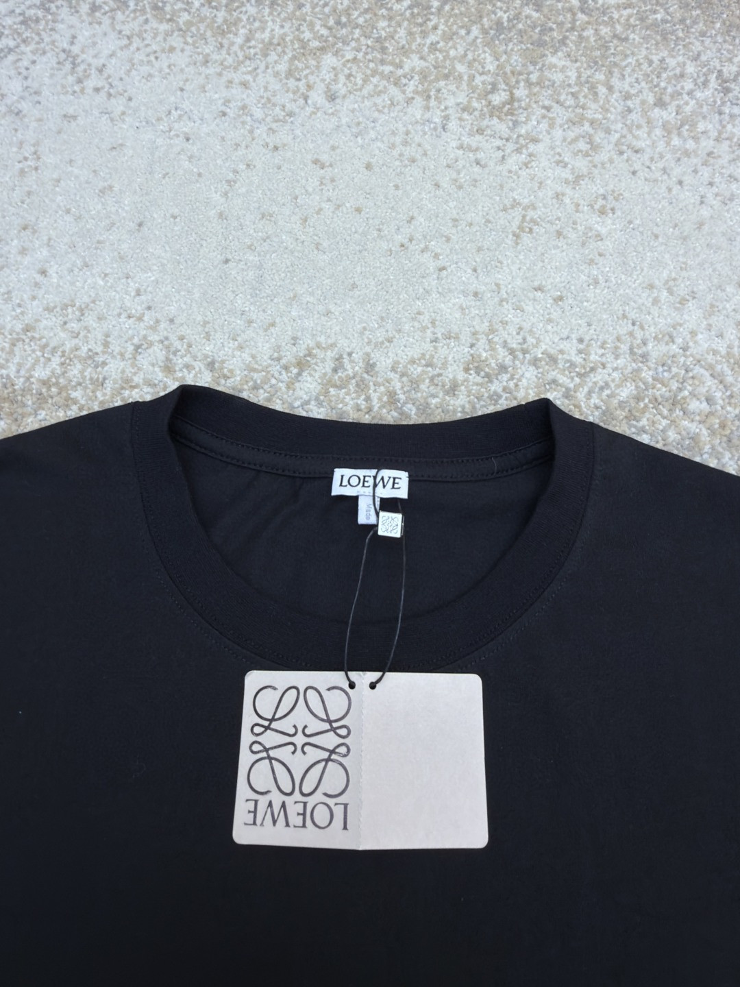Loewe 口袋刺绣圆领短袖 T恤 夏季 白色 黑色 A2 H526Y22XBC-2100