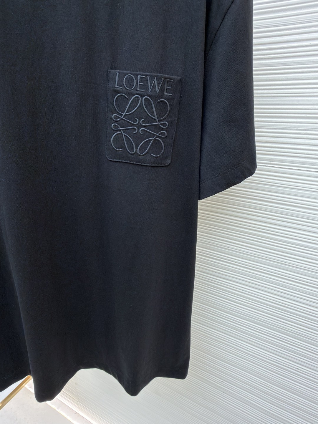 Loewe 口袋刺绣圆领短袖 T恤 夏季 白色 黑色 A2 H526Y22XBC-2100