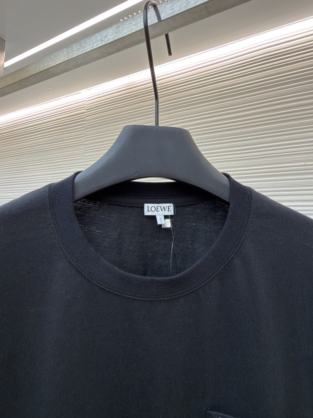 Loewe 口袋刺绣圆领短袖 T恤 夏季 白色 黑色 A2 H526Y22XBC-2100