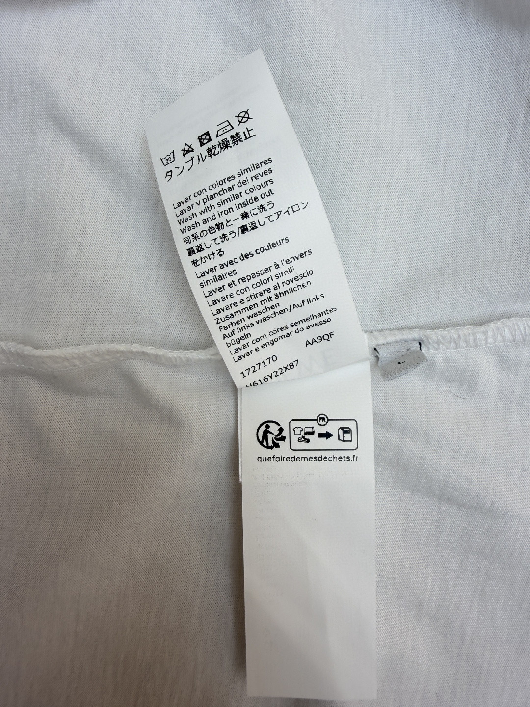 Loewe 口袋刺绣圆领短袖 T恤 夏季 白色 黑色 A2 H526Y22XBC-2100