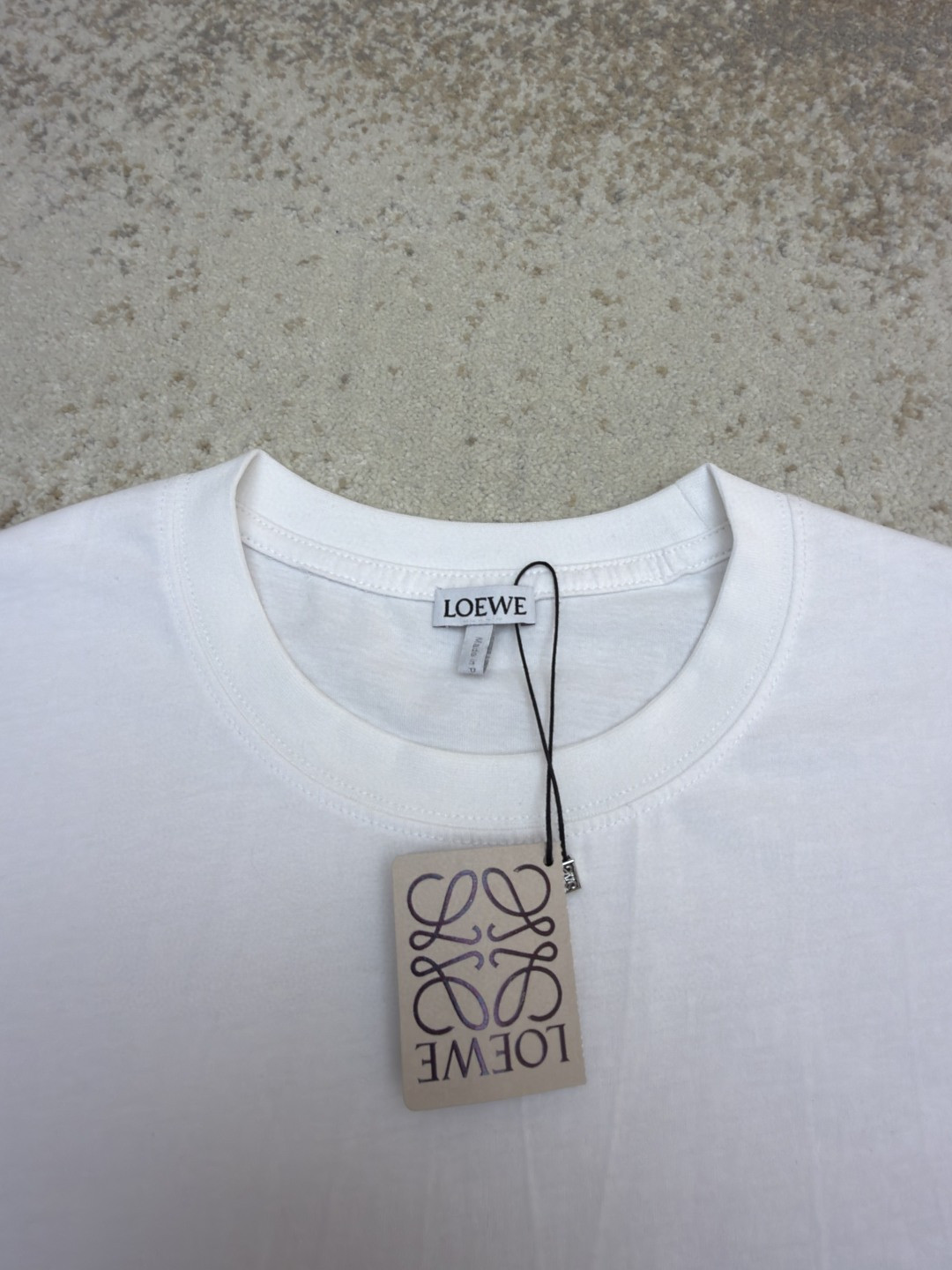 Loewe 口袋刺绣圆领短袖 T恤 夏季 白色 黑色 A2 H526Y22XBC-2100