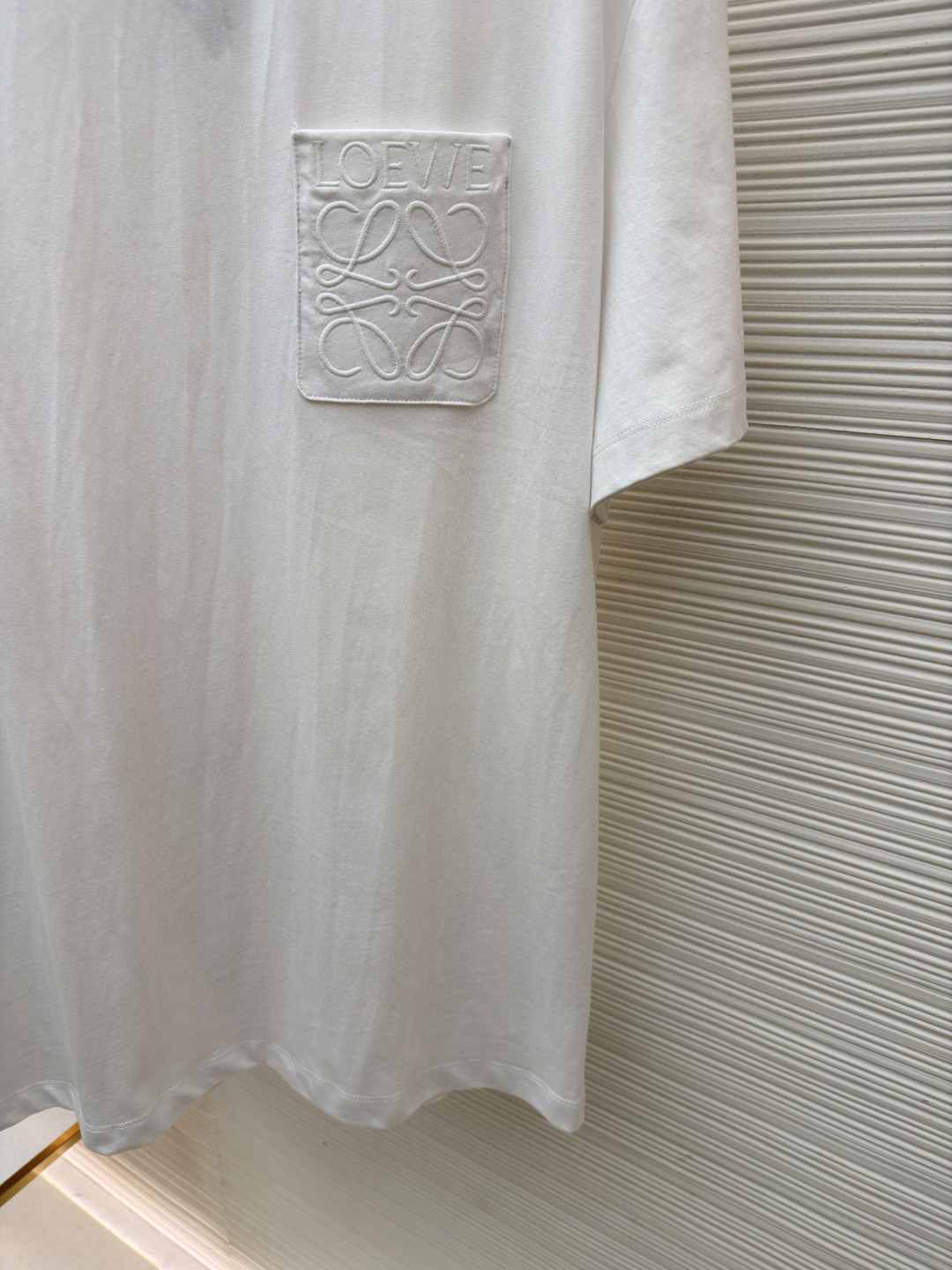 Loewe 口袋刺绣圆领短袖 T恤 夏季 白色 黑色 A2 H526Y22XBC-2100