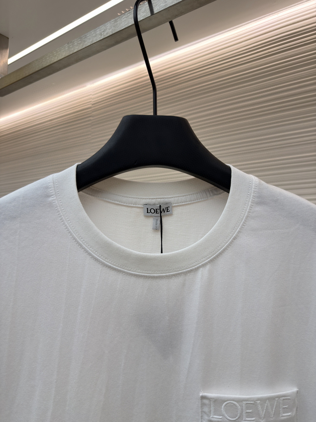 Loewe 口袋刺绣圆领短袖 T恤 夏季 白色 黑色 A2 H526Y22XBC-2100