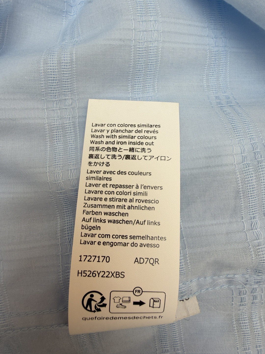 Loewe 罗意威 刺绣字母logo格子衬衫 短袖 蓝色 A5 H526Y05WEX-5140