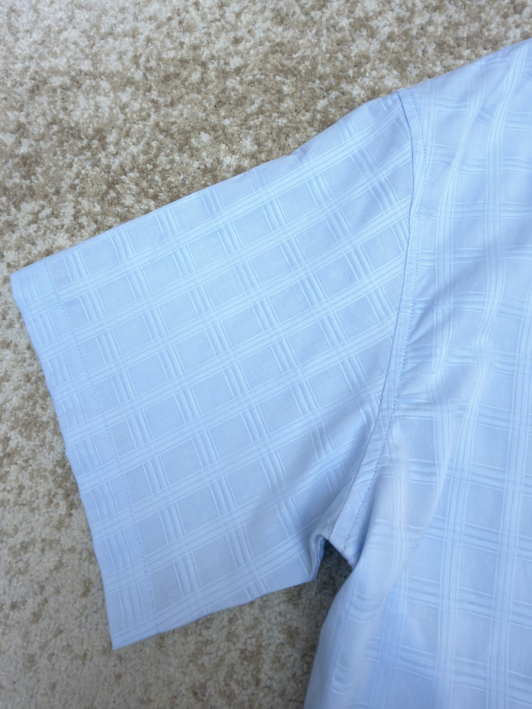 Loewe 罗意威 刺绣字母logo格子衬衫 短袖 蓝色 A5 H526Y05WEX-5140