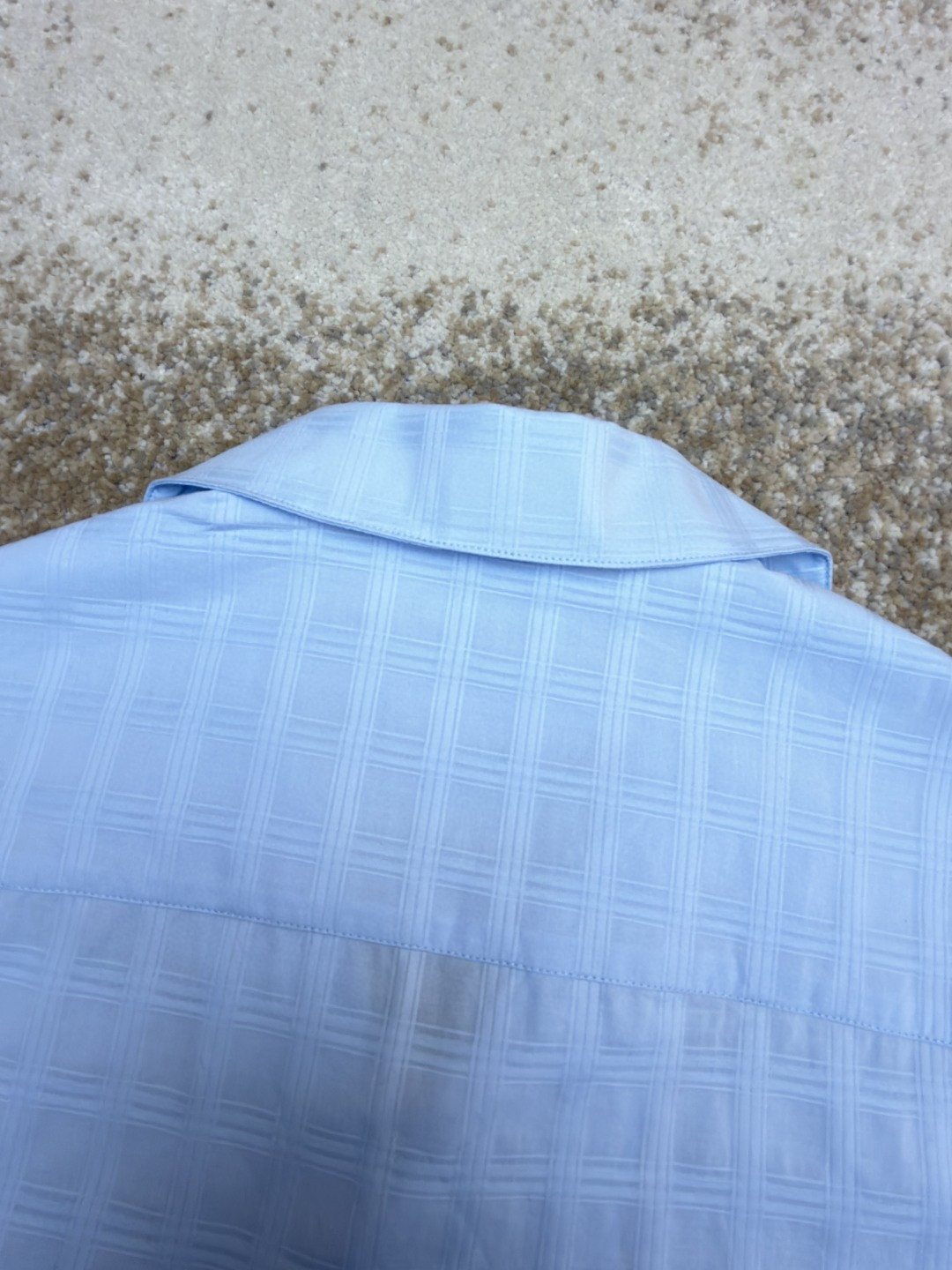 Loewe 罗意威 刺绣字母logo格子衬衫 短袖 蓝色 A5 H526Y05WEX-5140