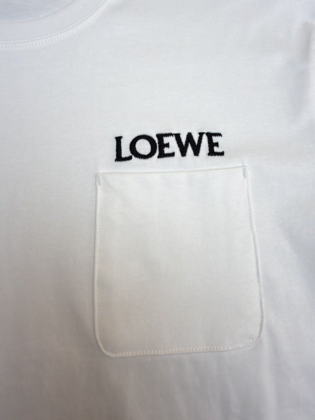 Loewe 贴袋刺绣圆领短袖 T恤 夏季 黑色 白色 橙色 A2 H526Y22XDE-2100