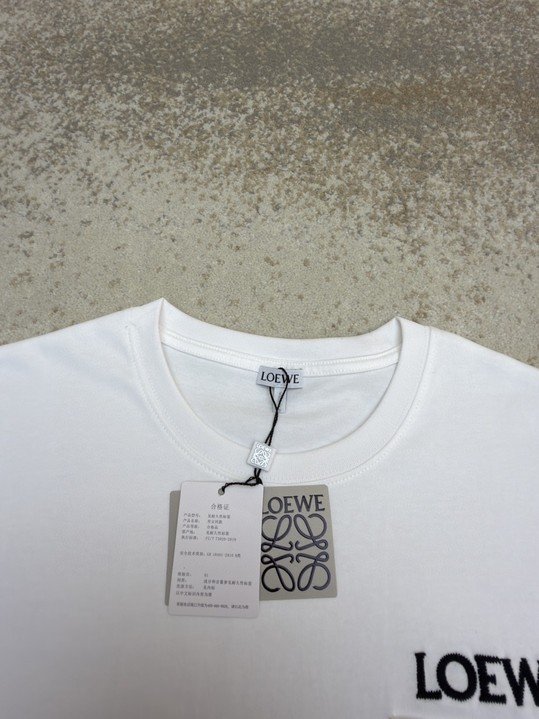 Loewe 贴袋刺绣圆领短袖 T恤 夏季 黑色 白色 橙色 A2 H526Y22XDE-2100