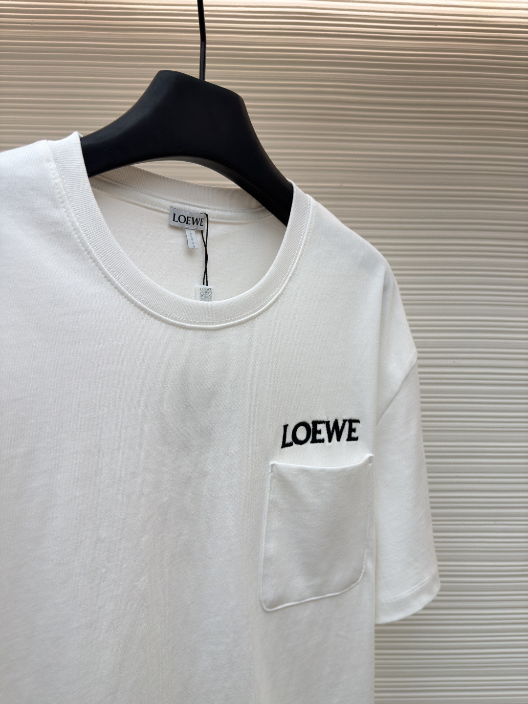 Loewe 贴袋刺绣圆领短袖 T恤 夏季 黑色 白色 橙色 A2 H526Y22XDE-2100