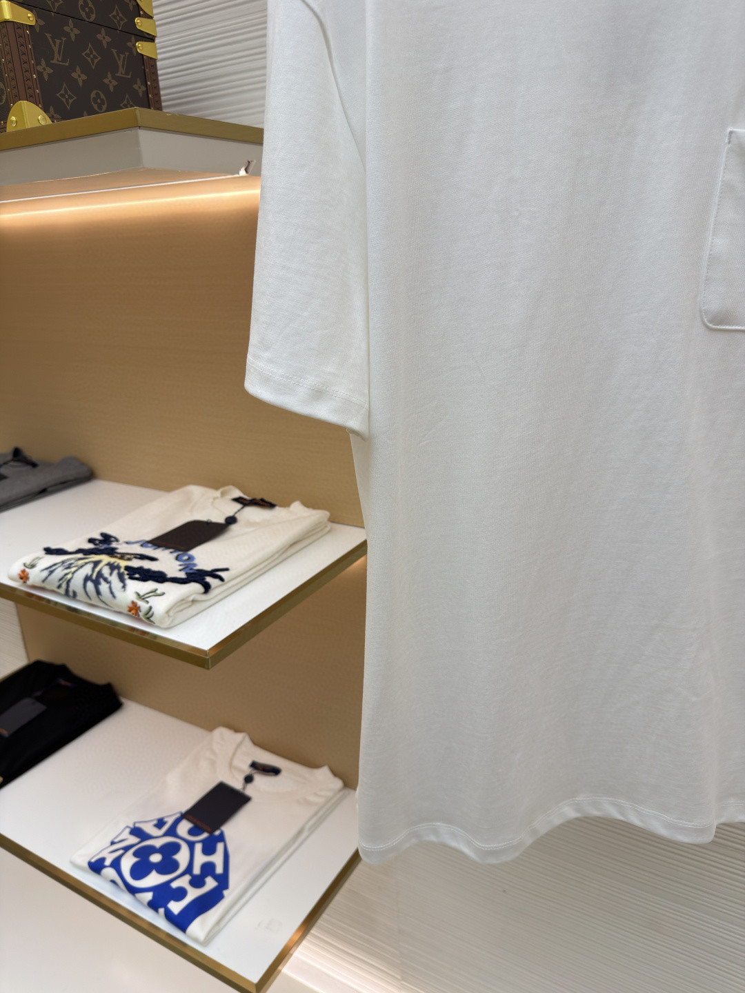 Loewe 贴袋刺绣圆领短袖 T恤 夏季 黑色 白色 橙色 A2 H526Y22XDE-2100