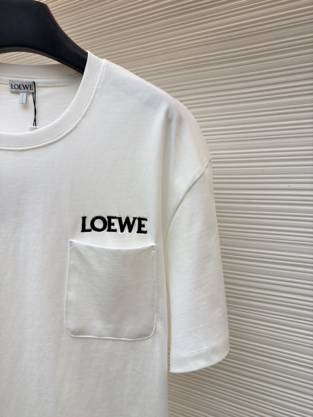 Loewe 贴袋刺绣圆领短袖 T恤 夏季 黑色 白色 橙色 A2 H526Y22XDE-2100