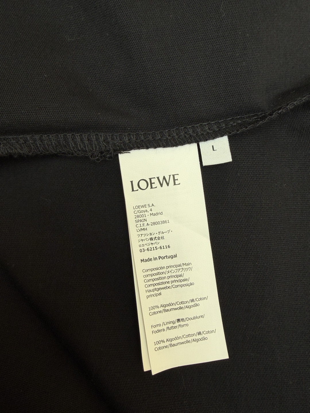 Loewe 贴袋刺绣圆领短袖 T恤 夏季 黑色 白色 橙色 A2 H526Y22XDE-2100