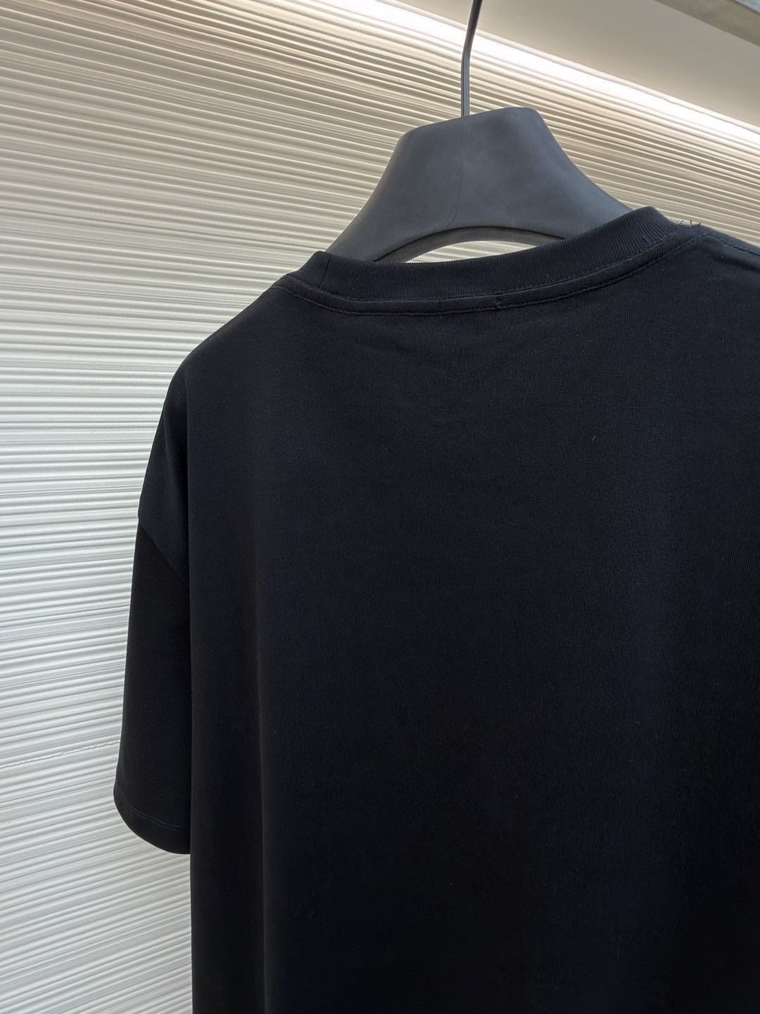 Loewe 贴袋刺绣圆领短袖 T恤 夏季 黑色 白色 橙色 A2 H526Y22XDE-2100