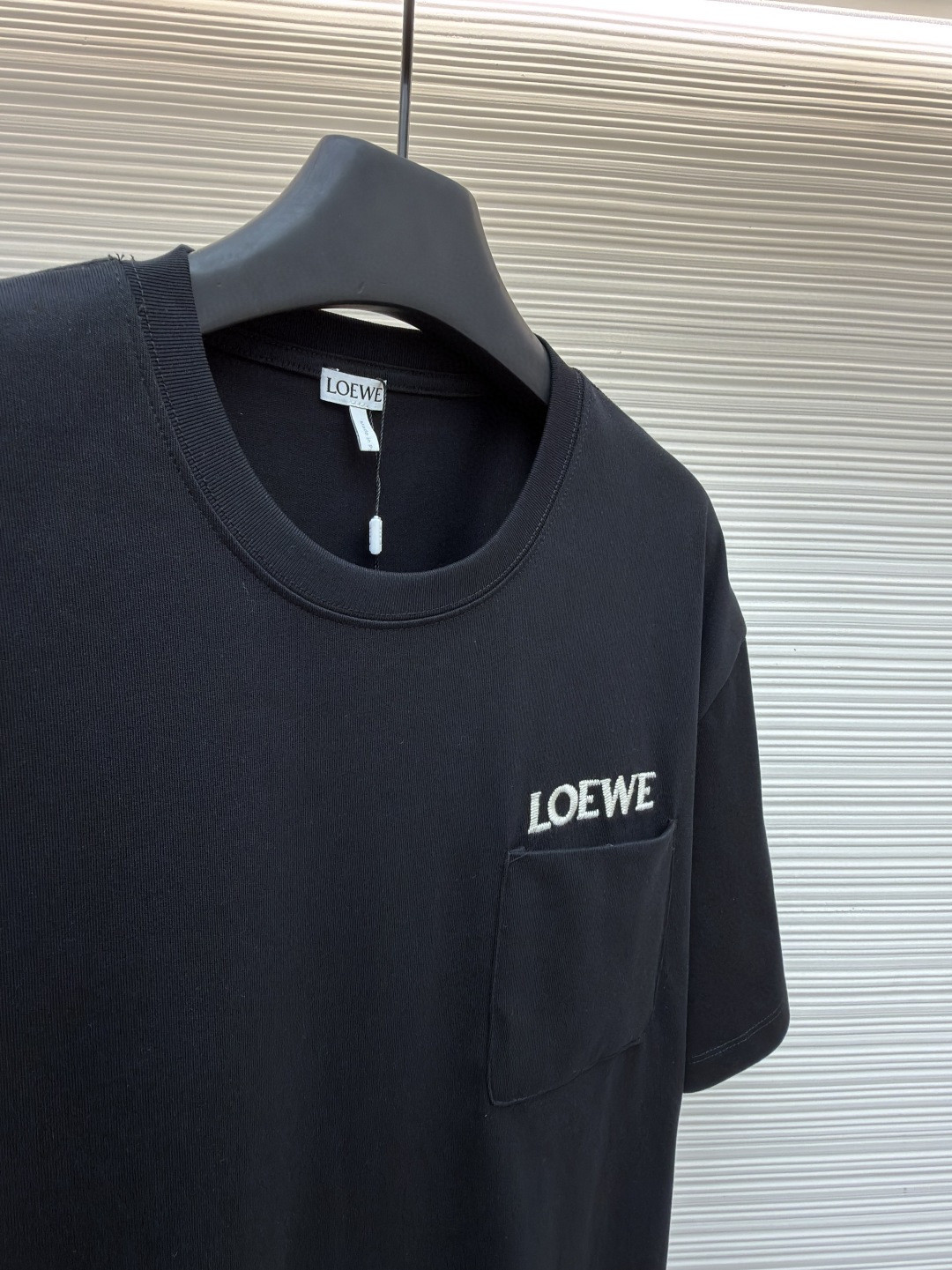 Loewe 贴袋刺绣圆领短袖 T恤 夏季 黑色 白色 橙色 A2 H526Y22XDE-2100