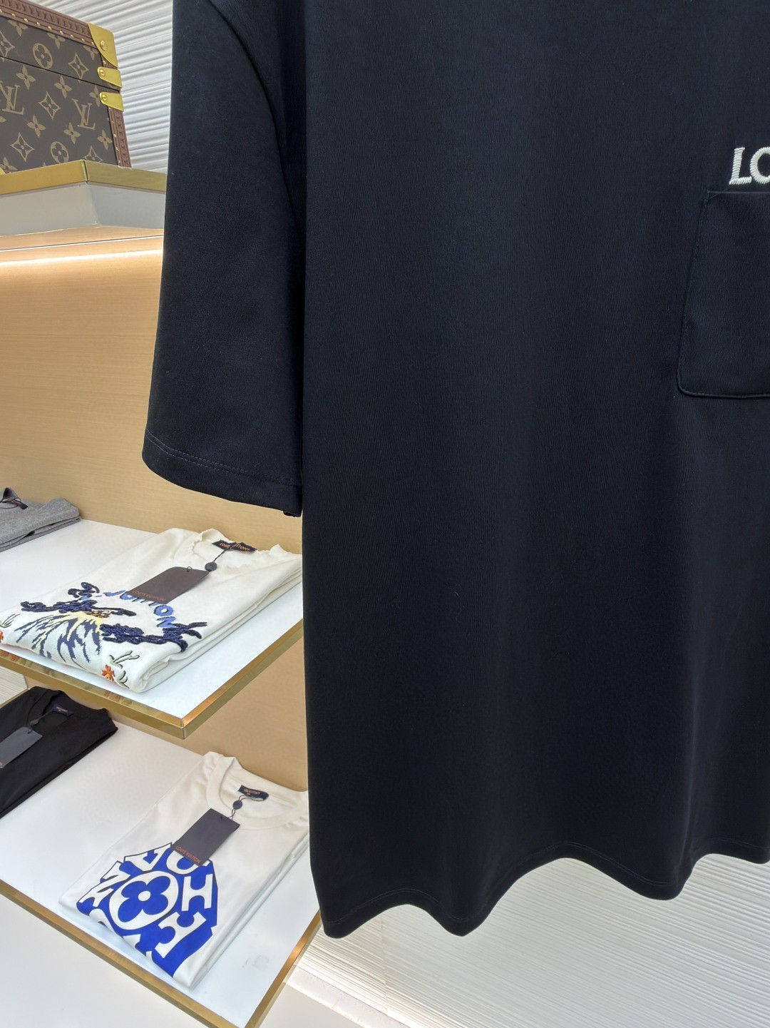 Loewe 贴袋刺绣圆领短袖 T恤 夏季 黑色 白色 橙色 A2 H526Y22XDE-2100