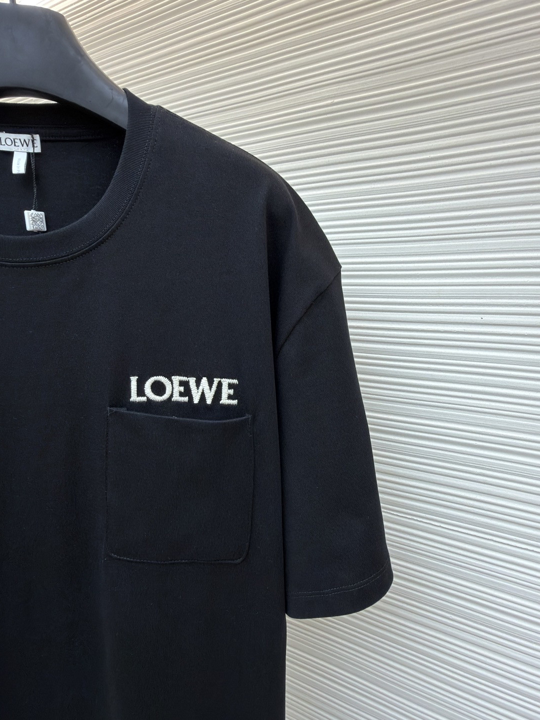 Loewe 贴袋刺绣圆领短袖 T恤 夏季 黑色 白色 橙色 A2 H526Y22XDE-2100