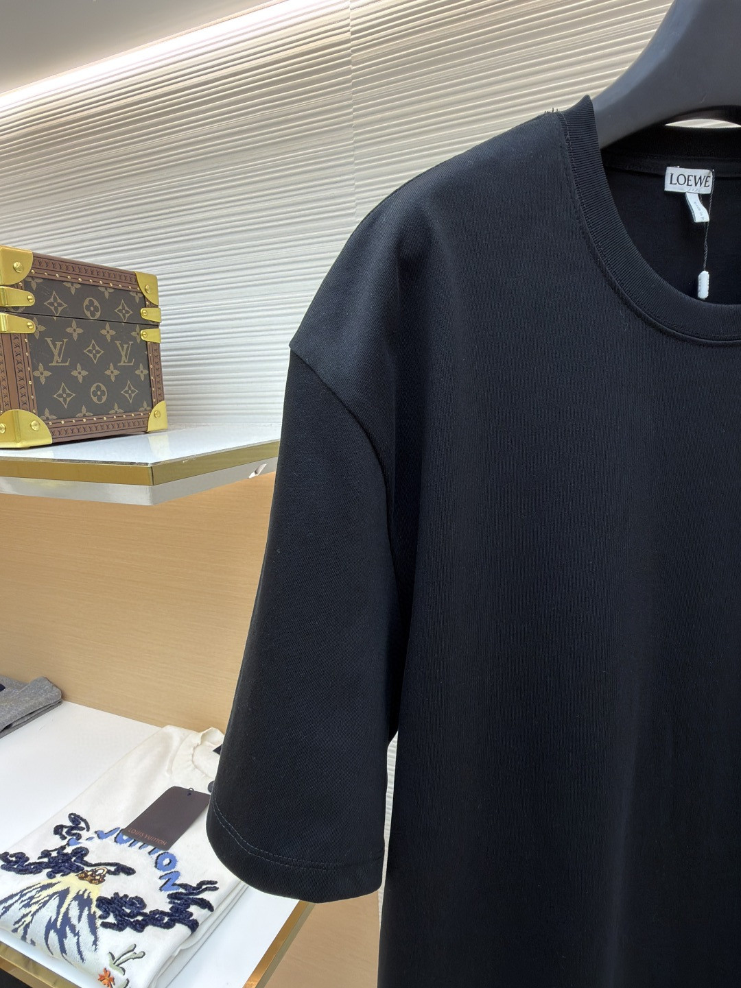 Loewe 贴袋刺绣圆领短袖 T恤 夏季 黑色 白色 橙色 A2 H526Y22XDE-2100