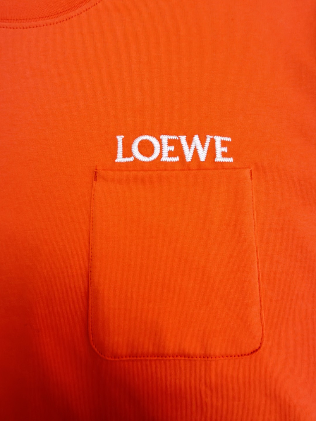 Loewe 贴袋刺绣圆领短袖 T恤 夏季 黑色 白色 橙色 A2 H526Y22XDE-2100