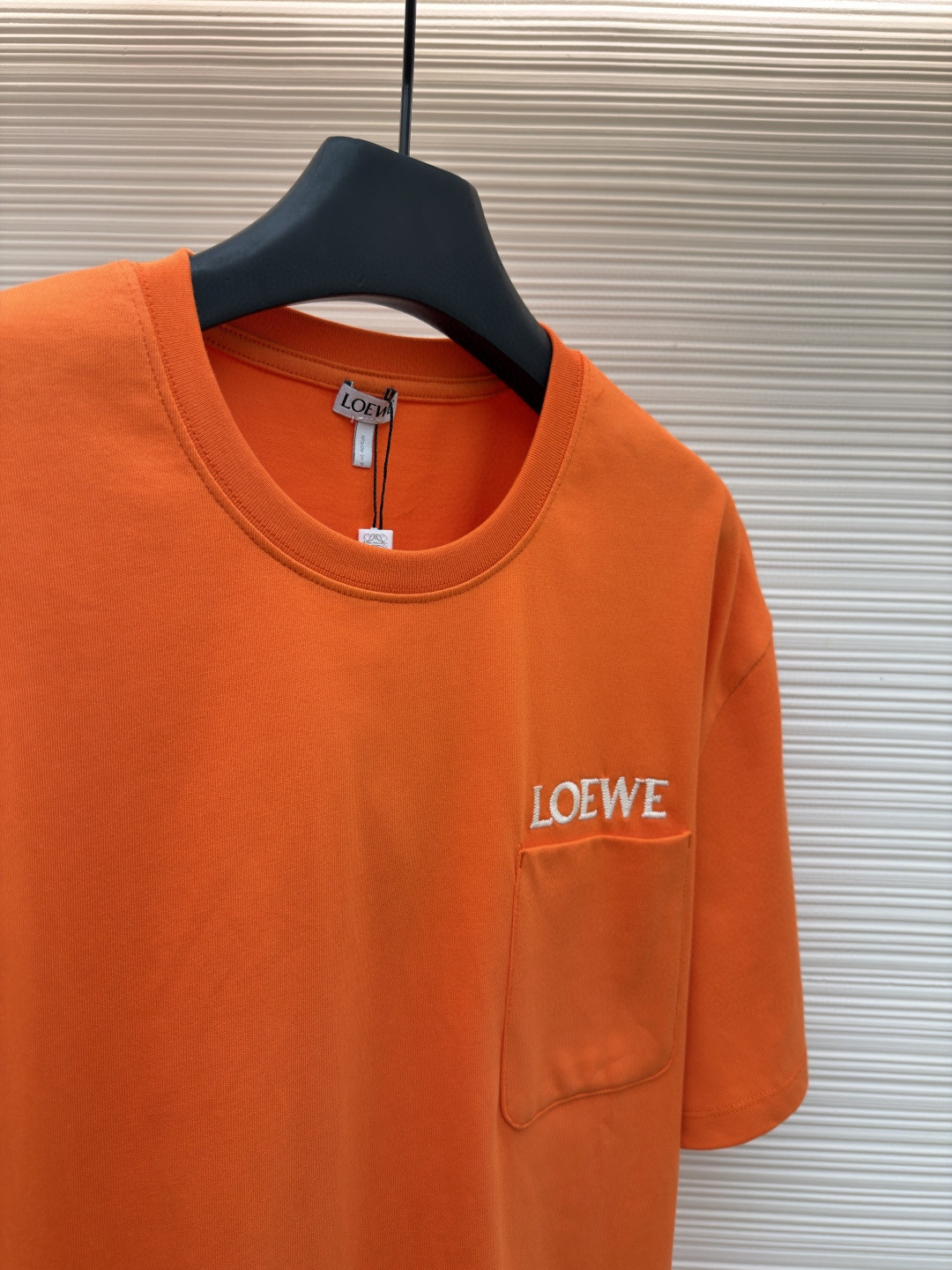 Loewe 贴袋刺绣圆领短袖 T恤 夏季 黑色 白色 橙色 A2 H526Y22XDE-2100